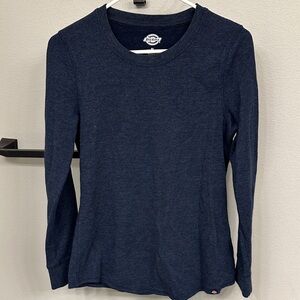 Dickies Women's Navy Long Sleeve Top
